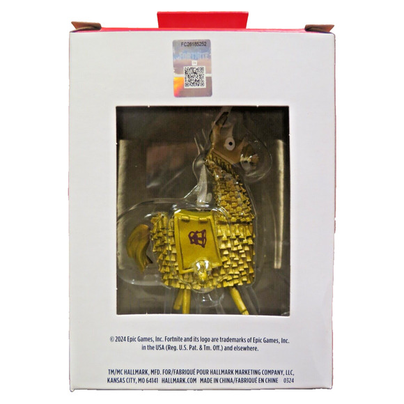 Hallmark Fortnite Golden Loot Llama Christmas Tree Ornament New 2024 NIB - Picture 4 of 4